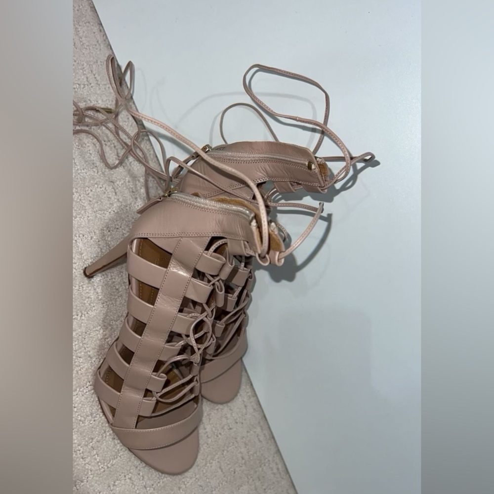 Aquazzura gladiator lace up heel